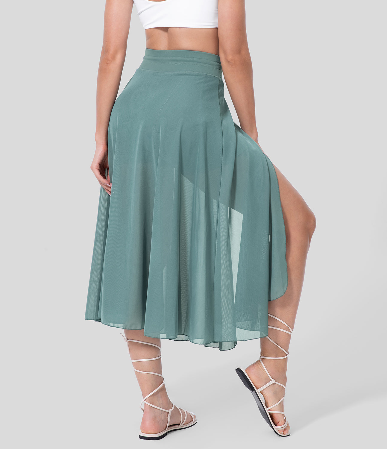 Jupe 2 en 1 taille haute