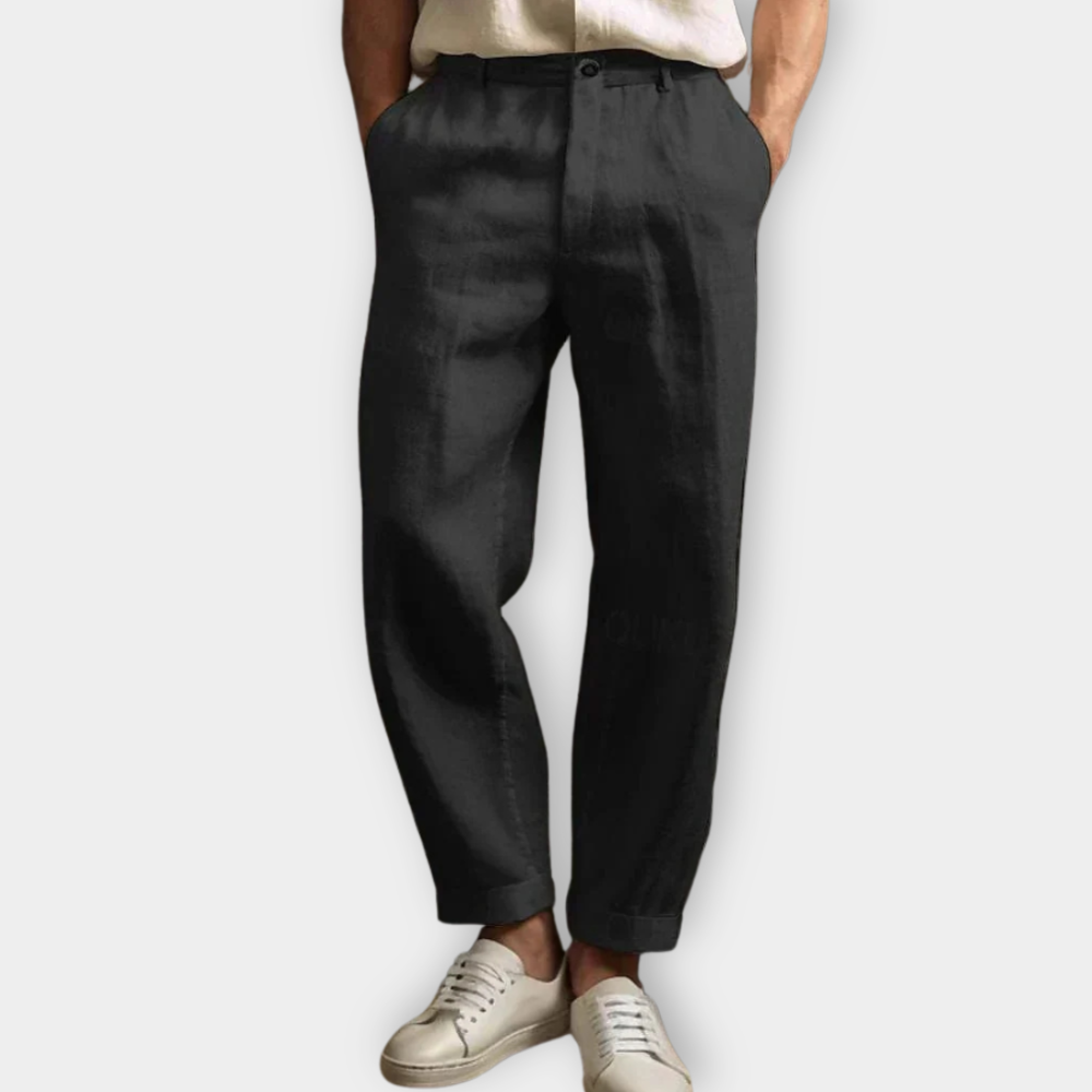 Pantalon de lin décontracté