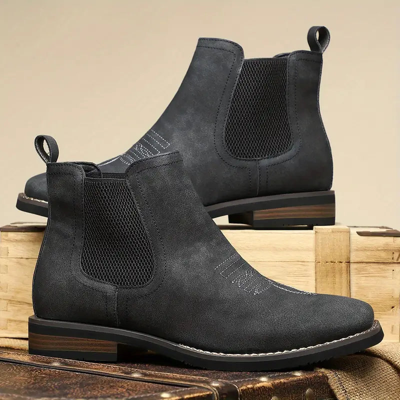 Bottes élégantes en cuir pour hommes