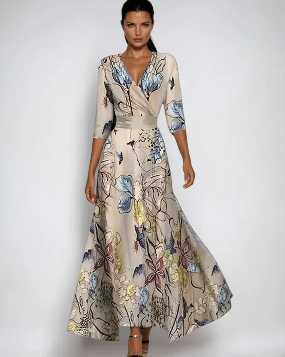 Monza Elegant Floral Dress