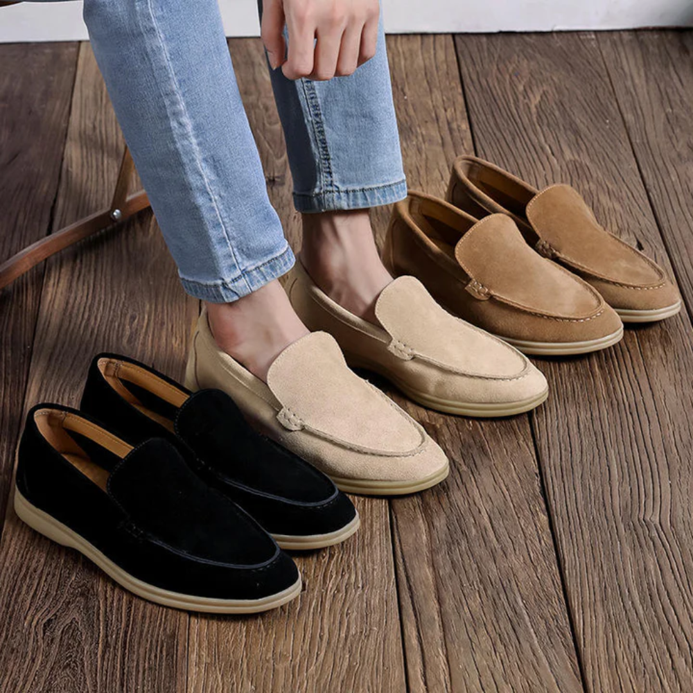 Mocassins en daim de qualité supérieure