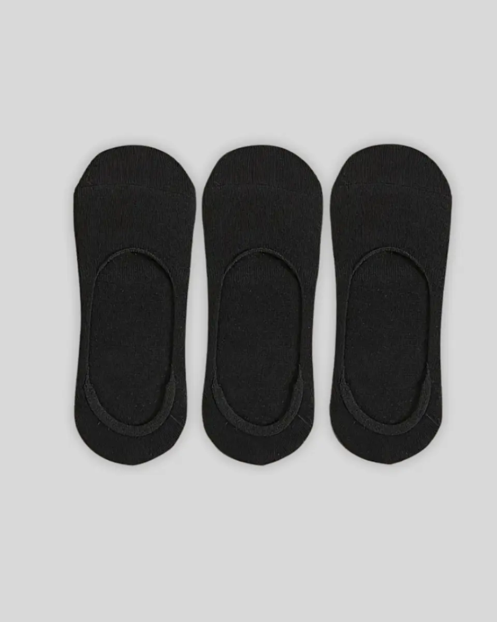 3 paires de chaussettes invisibles - noires