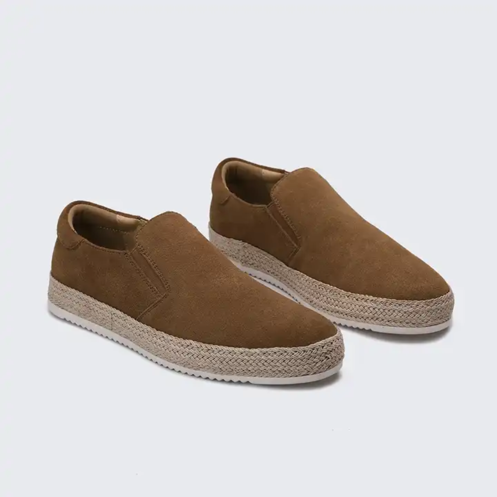 Mocassins d'été en daim