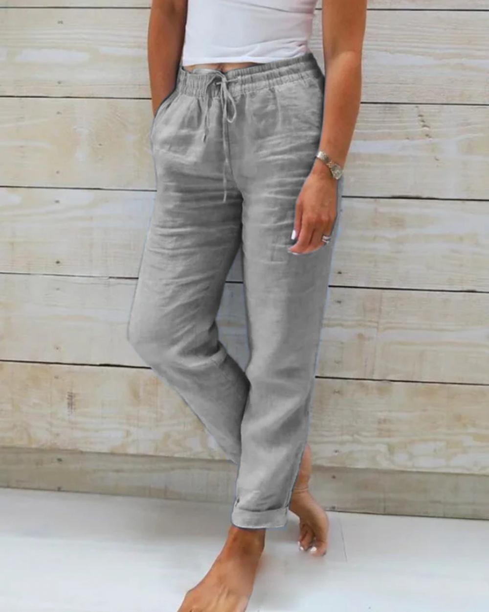 Pantalon de lin confortable