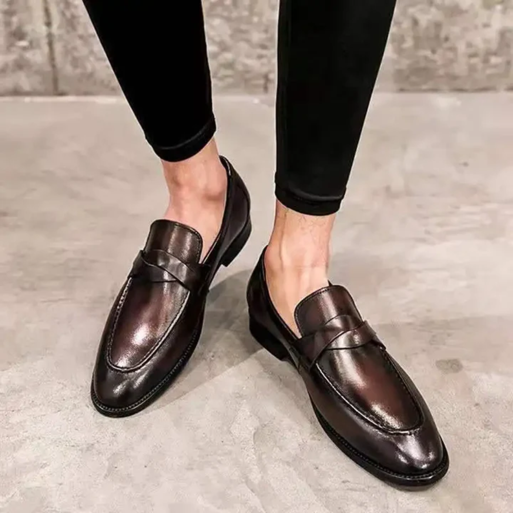 Mocassins en cuir chic
