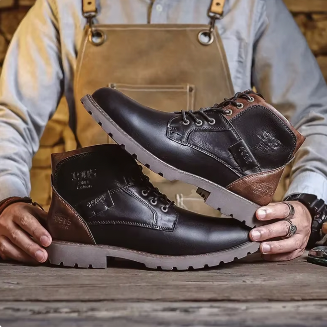 Bottes en cuir Bayard Vintage