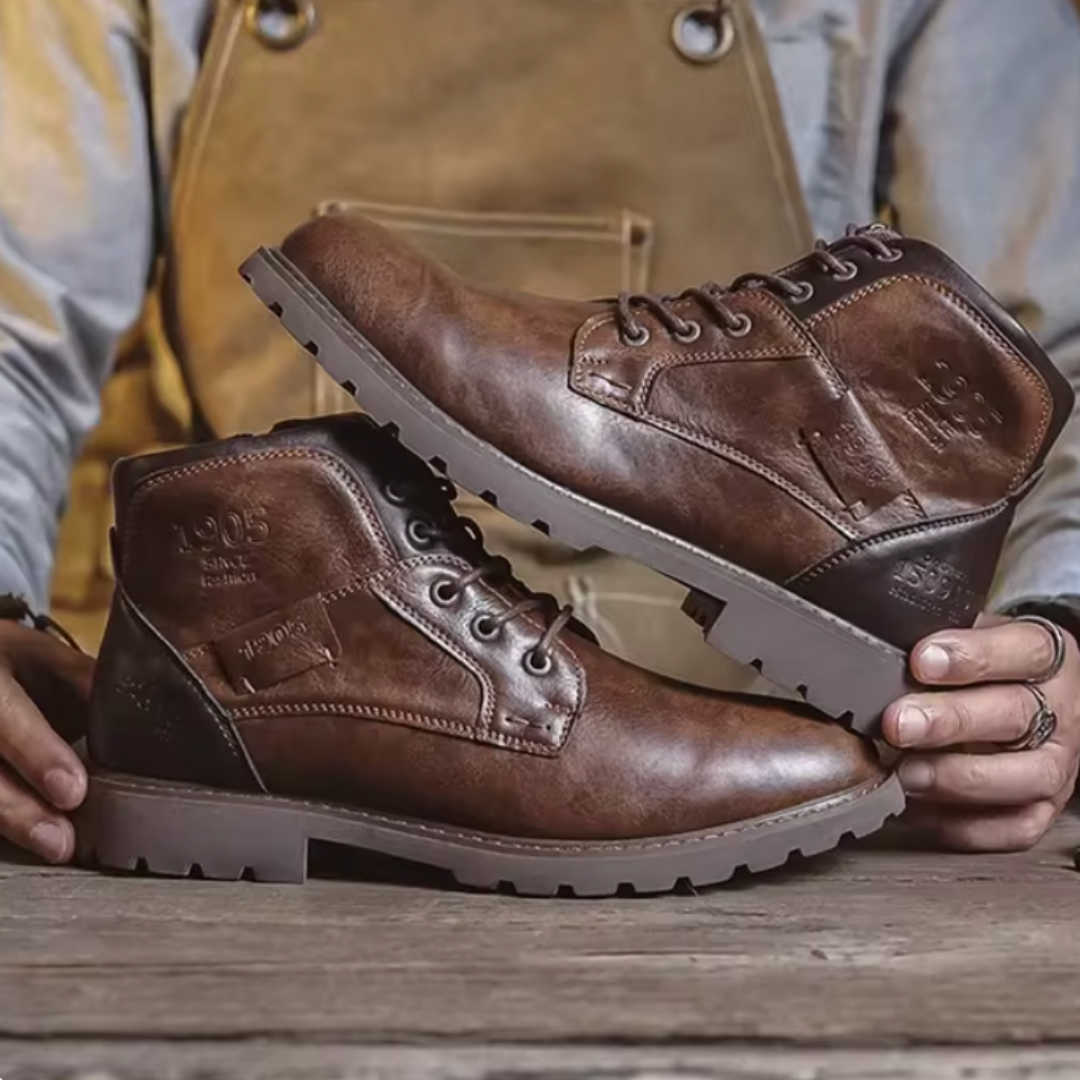 Bottes en cuir Bayard Vintage
