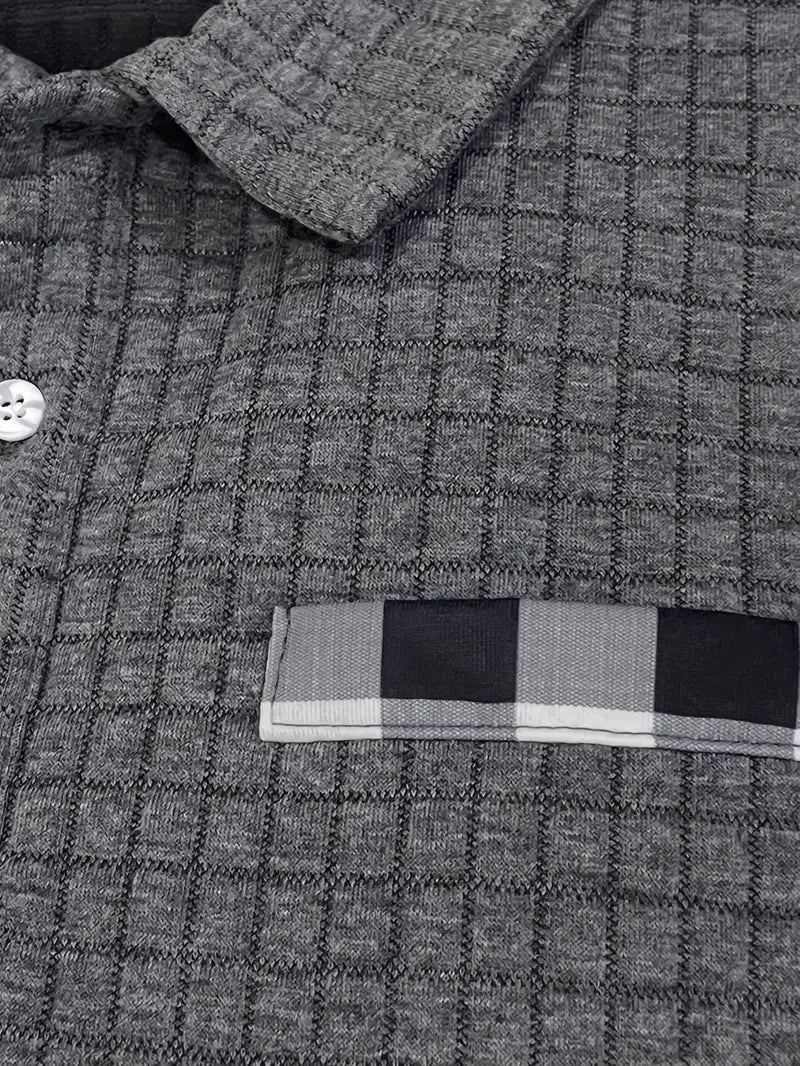 Pull polo côtelé