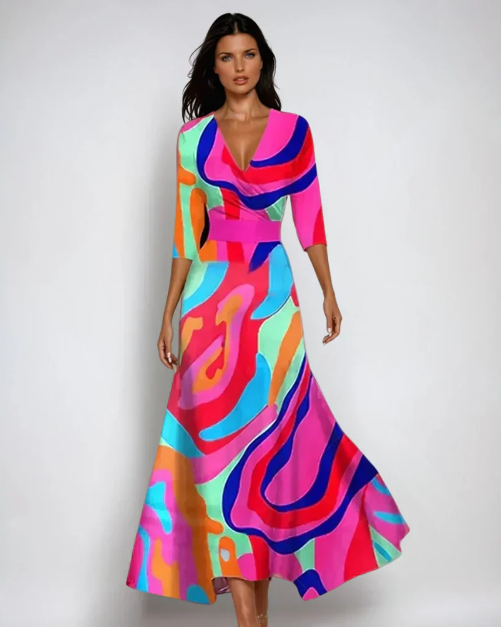 Monza Elegant Floral Dress