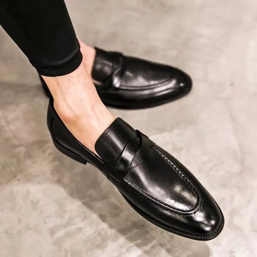 Mocassins en cuir chic