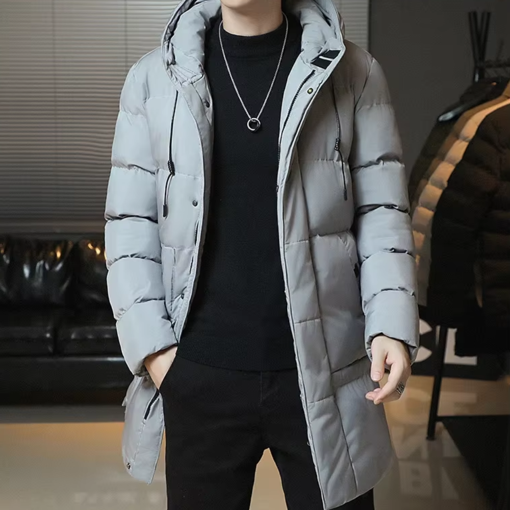 Veste d'hiver longue et élégante