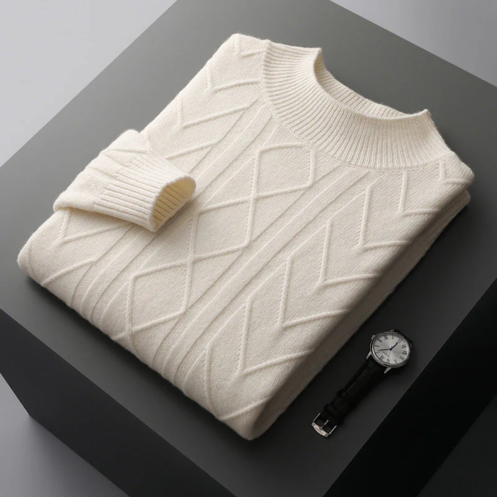 Mizar - Pull en cachemire à motifs