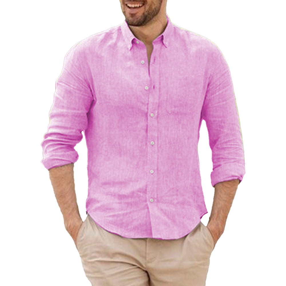 Chemise en lin respirant