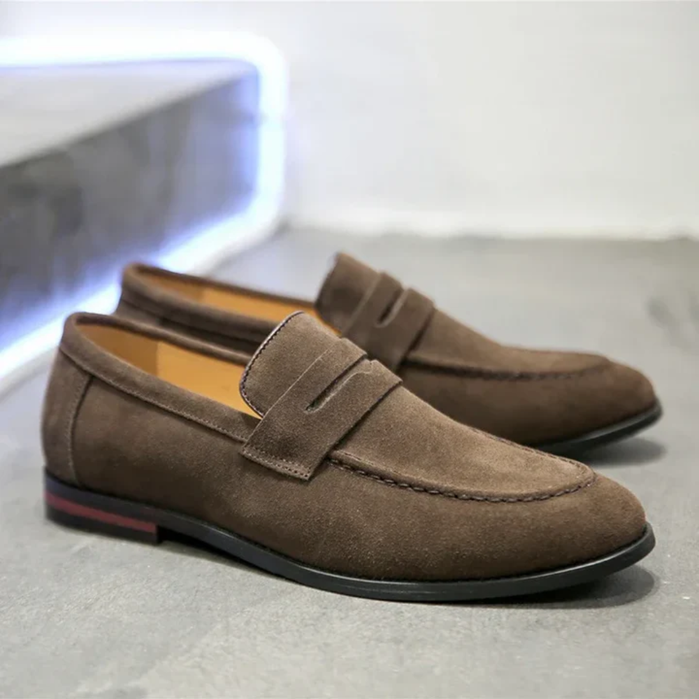 Mocassins d'été en daim