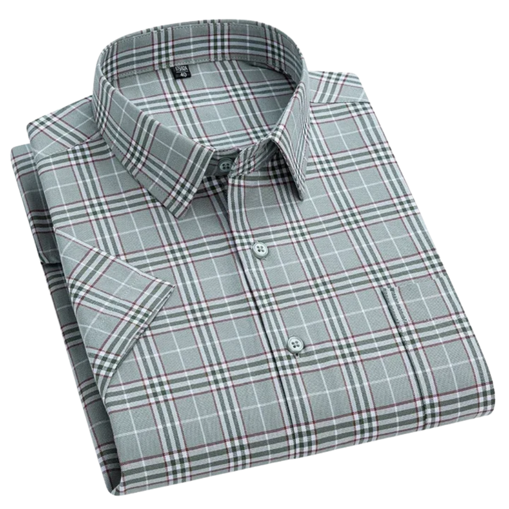 Chemise en coton à manches courtes