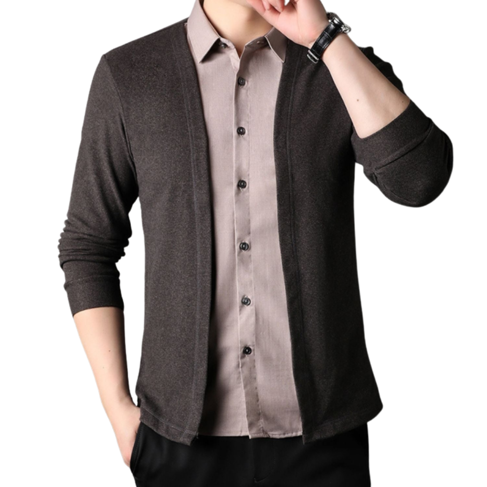 Chemise et cardigan 2 en 1