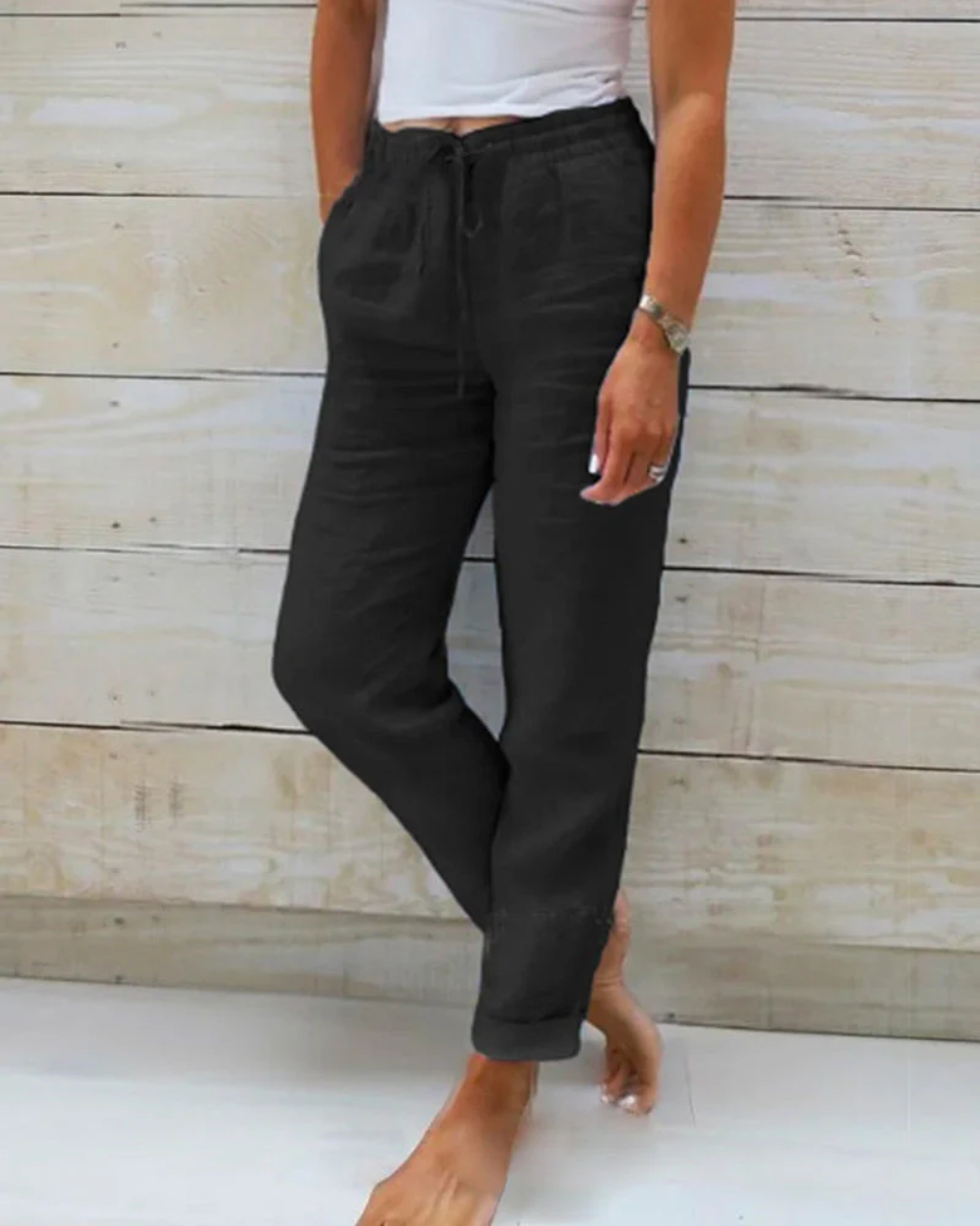 Pantalon de lin confortable