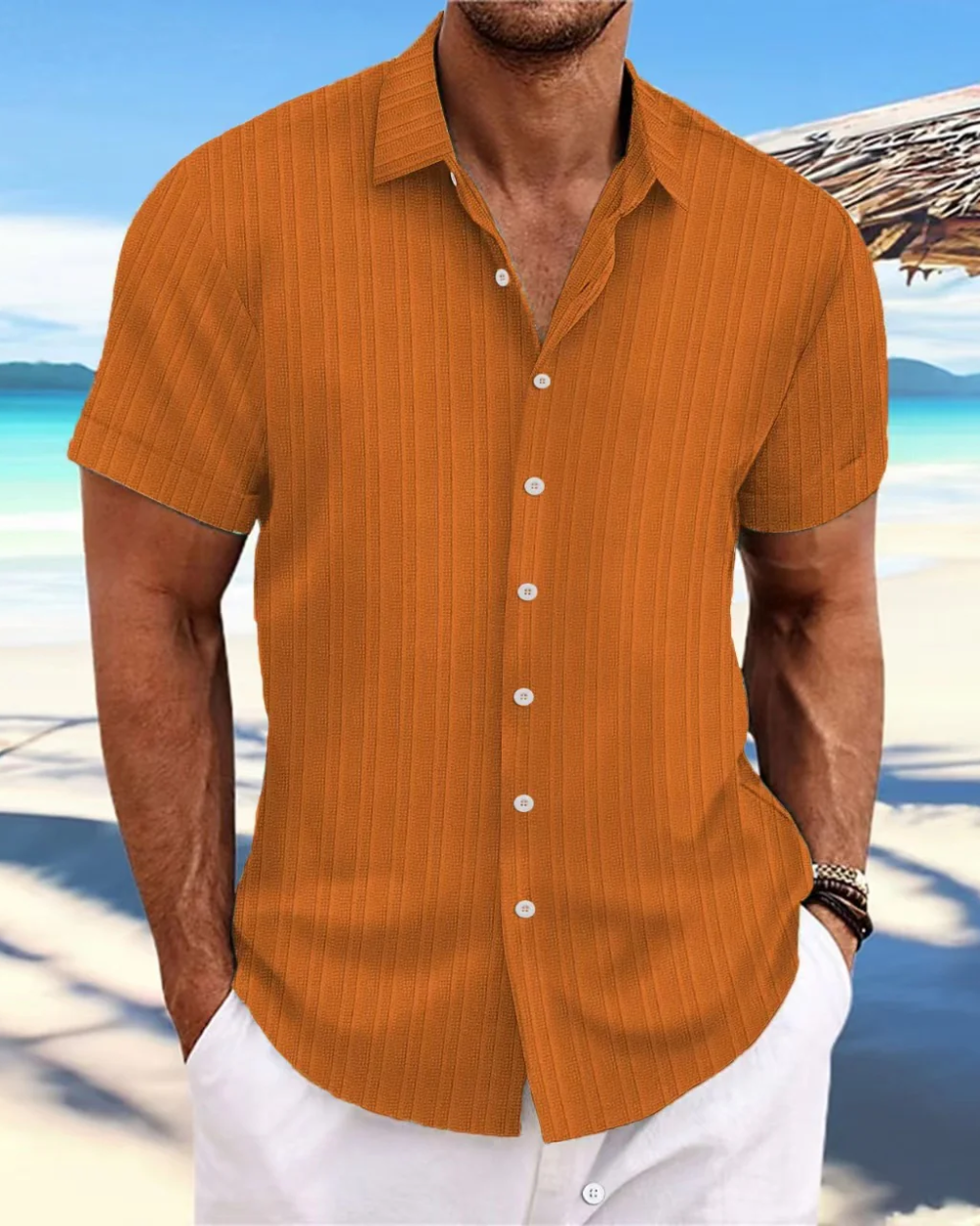 Chemise décontractée à manches courtes