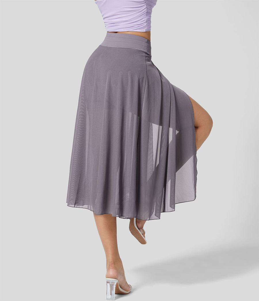 Jupe 2 en 1 taille haute