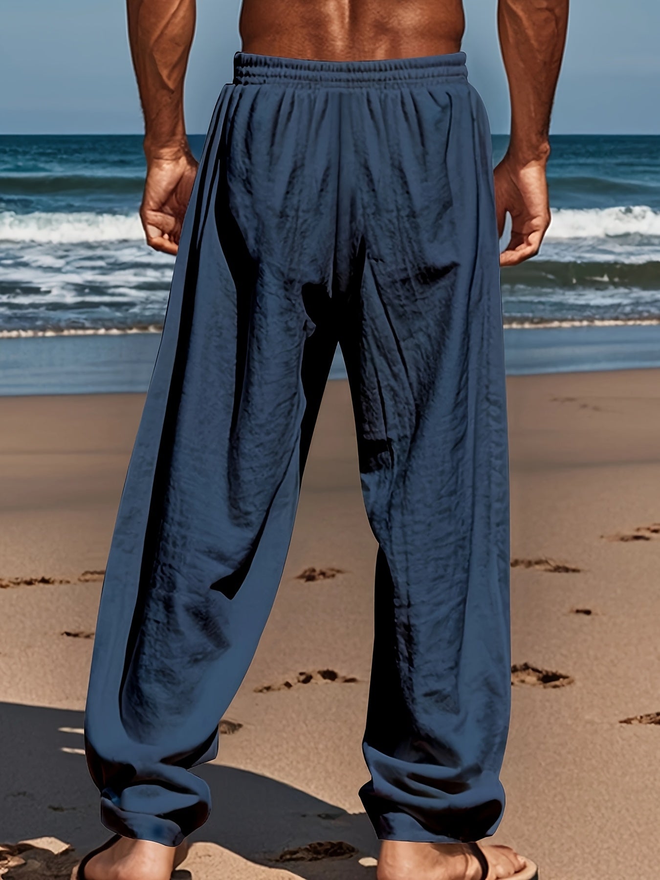 Pantalon de lin décontracté
