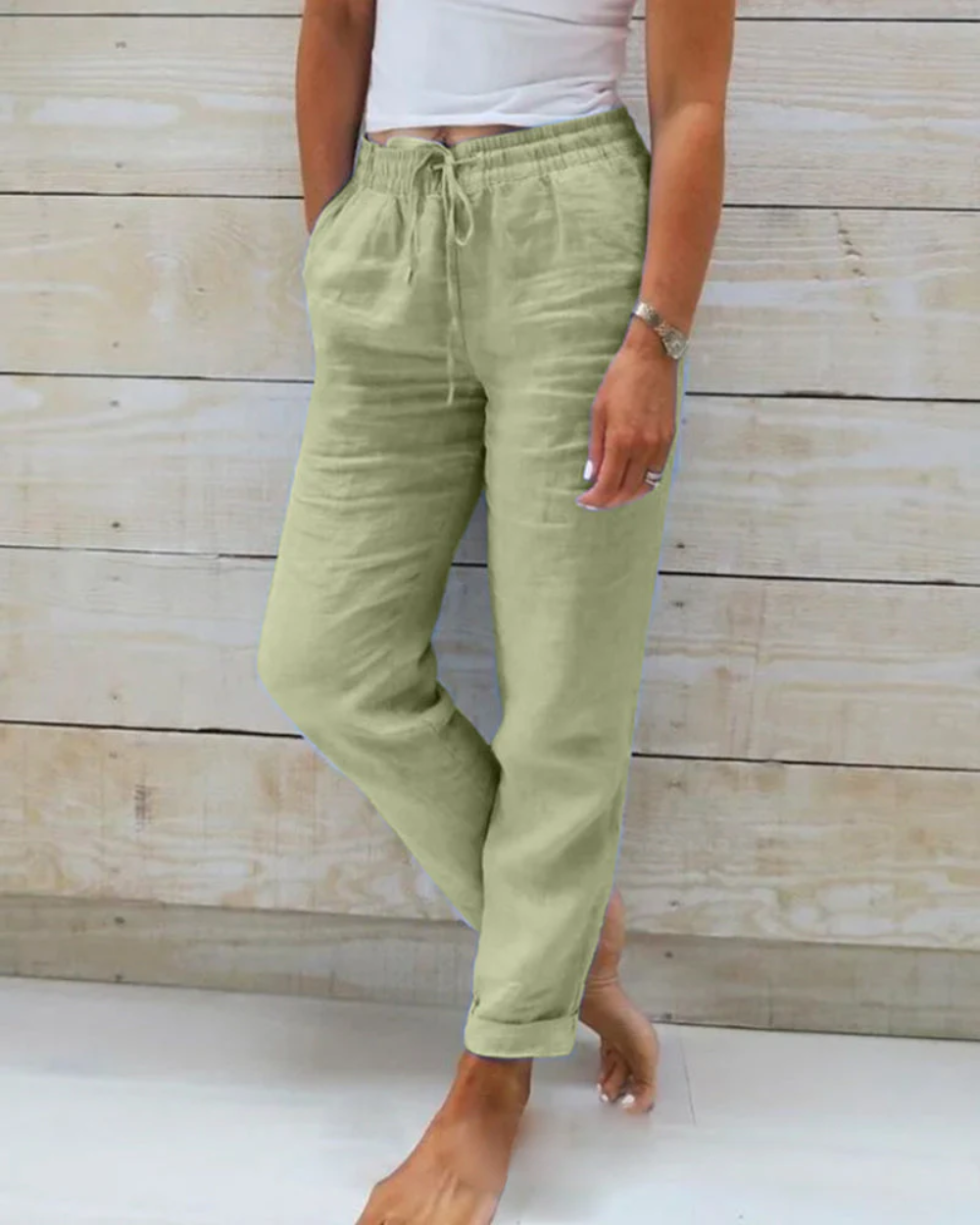 Pantalon de lin confortable
