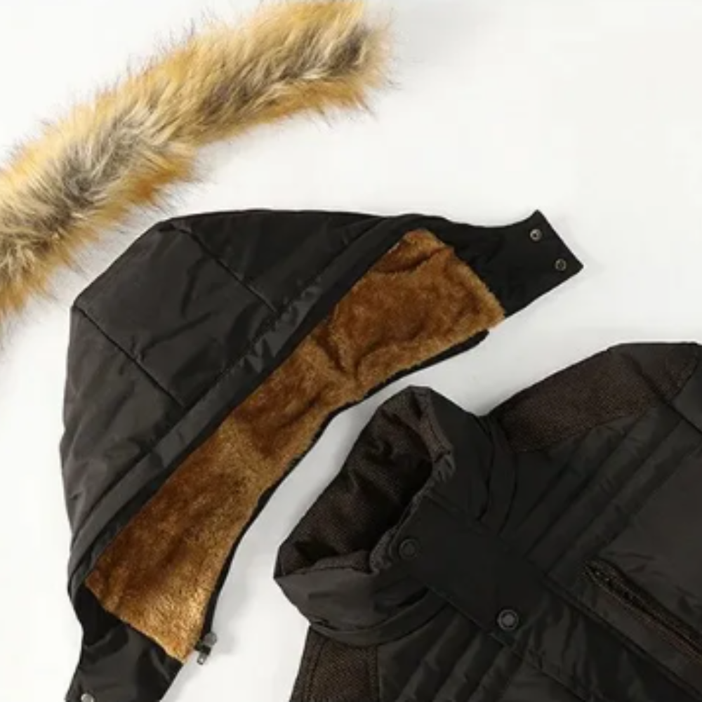 Veste d'hiver élégante en polaire matelassée