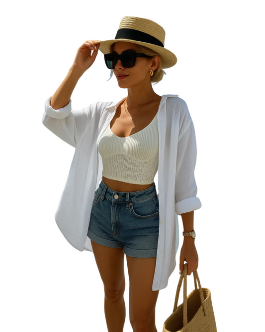 Chemisier style Ibiza
