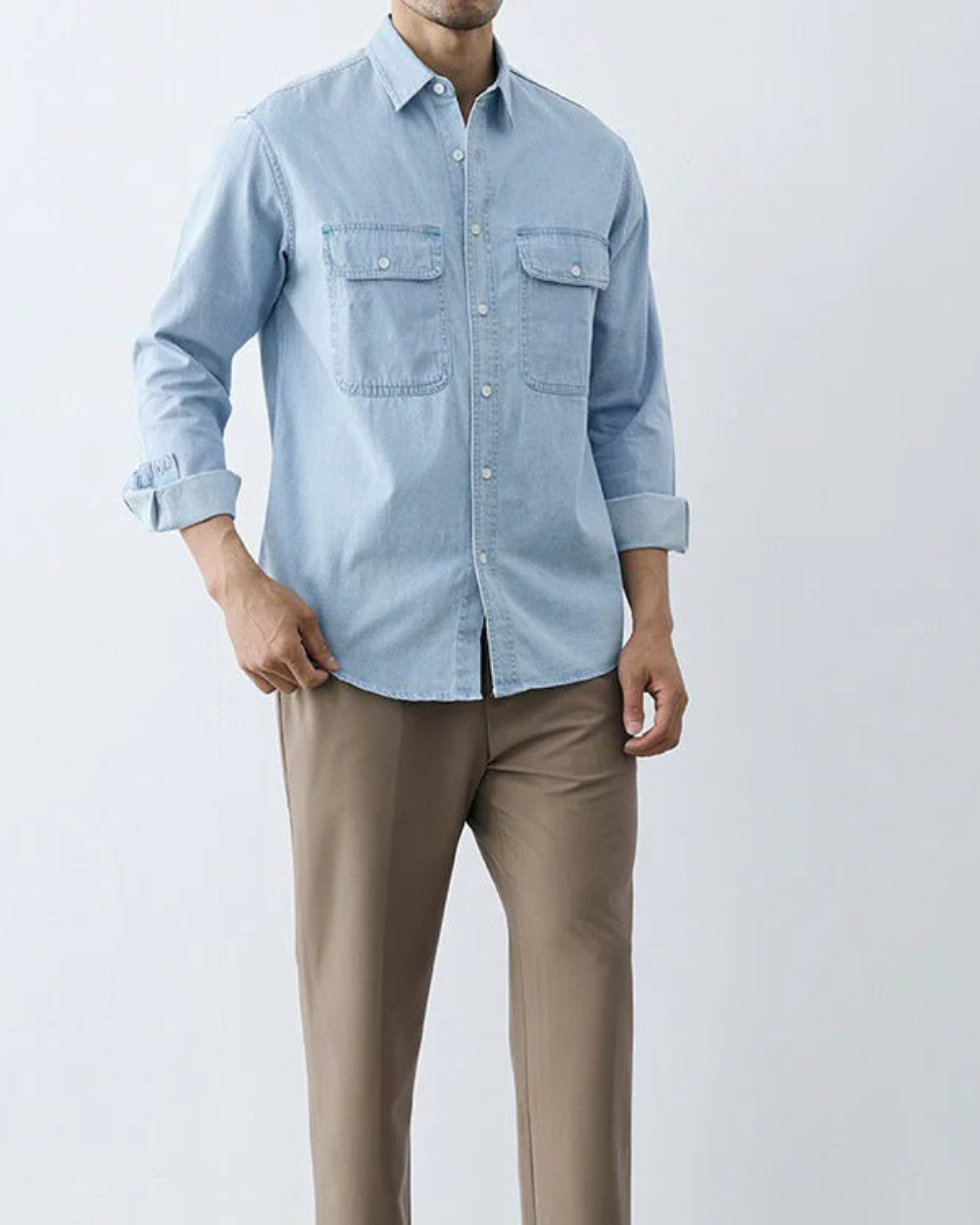 Chemise en jean classique