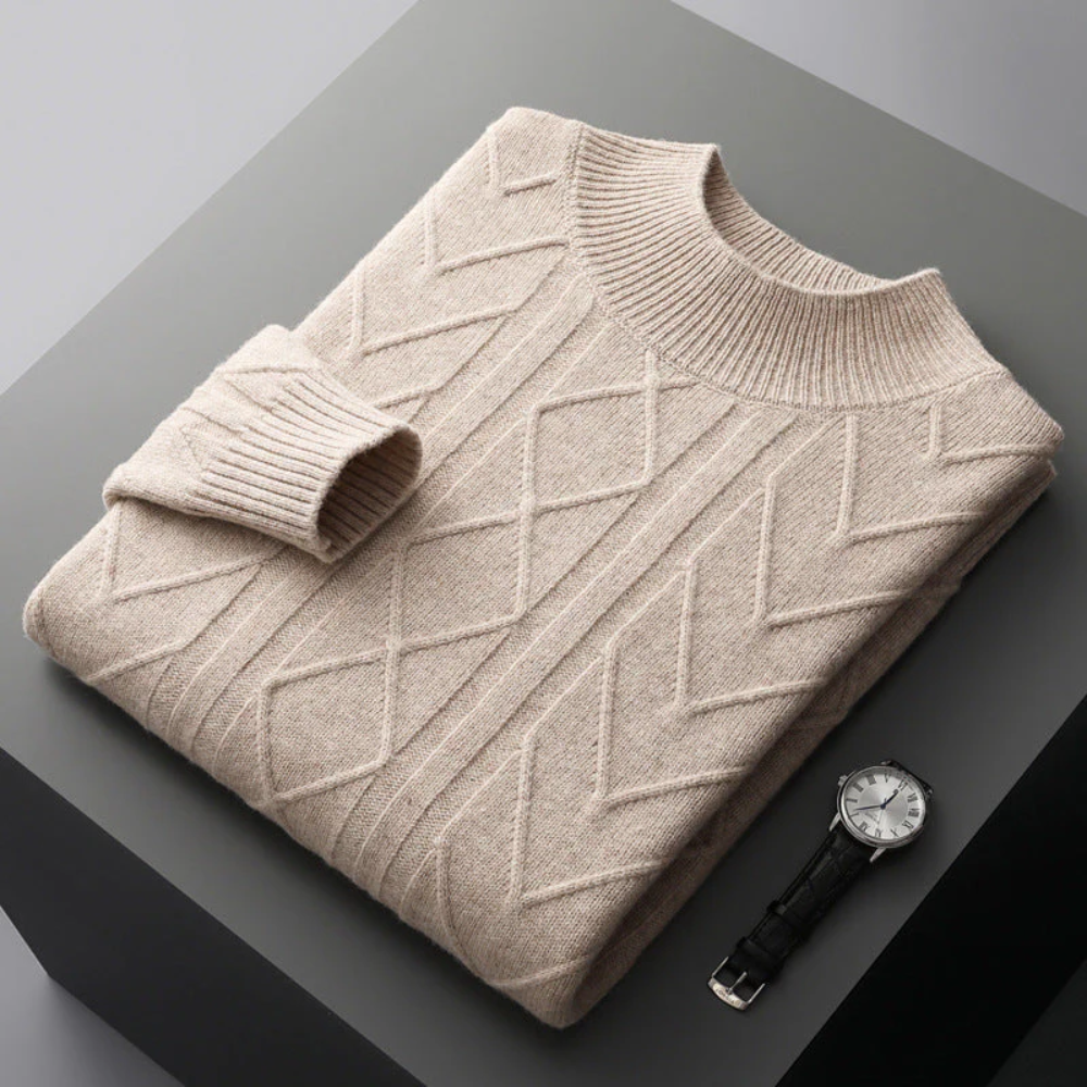 Mizar - Pull en cachemire à motifs