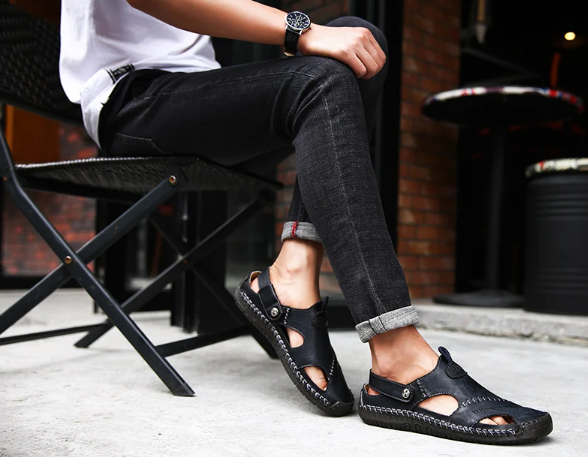 Sandales en cuir classiques