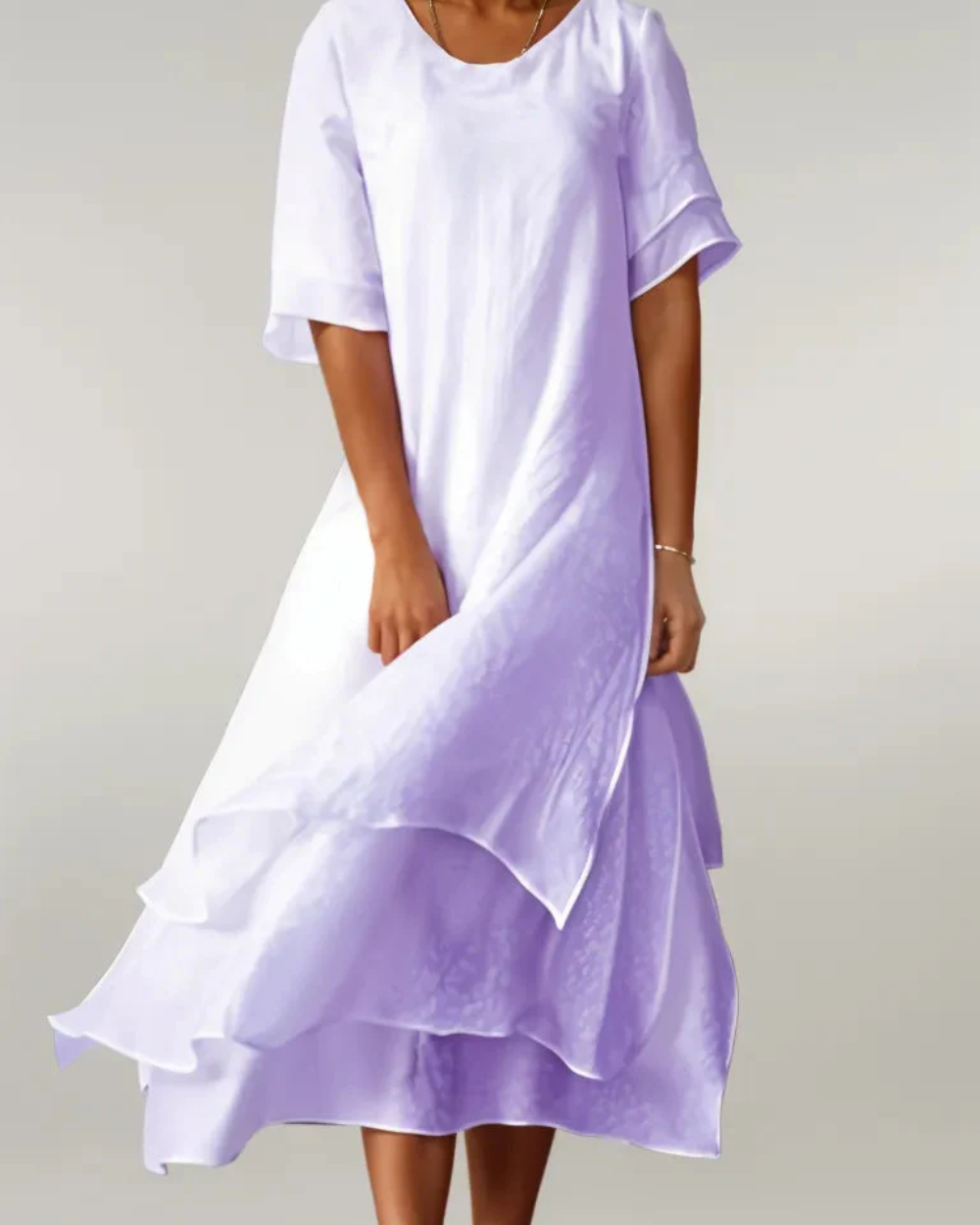 Robe longue élégante et colorée