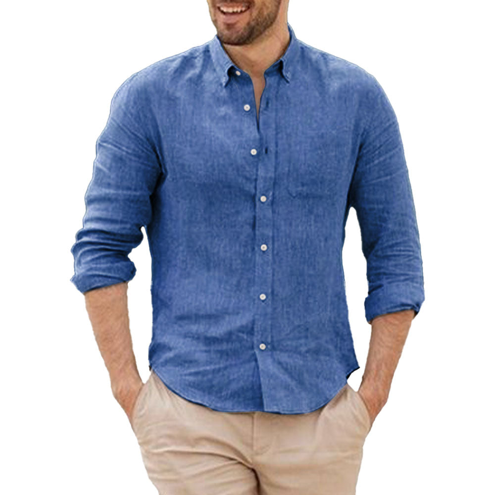 Chemise en lin respirant