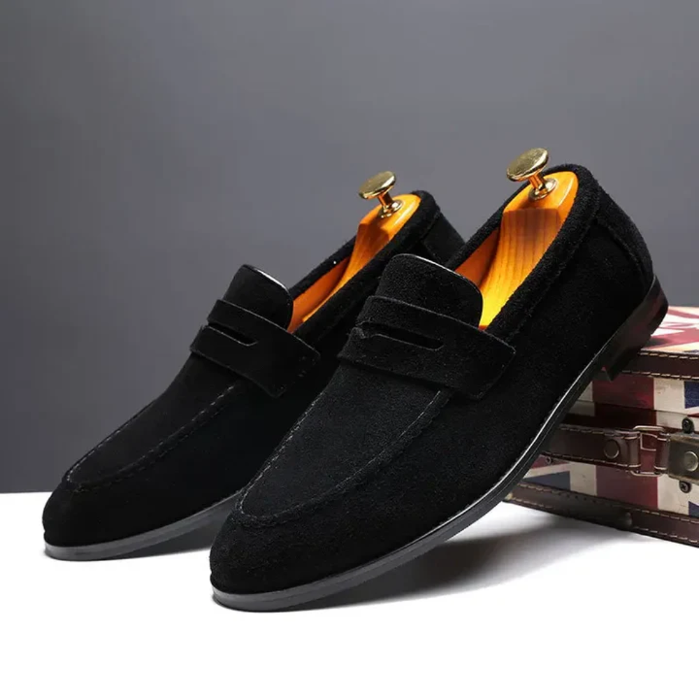 Mocassins d'été en daim