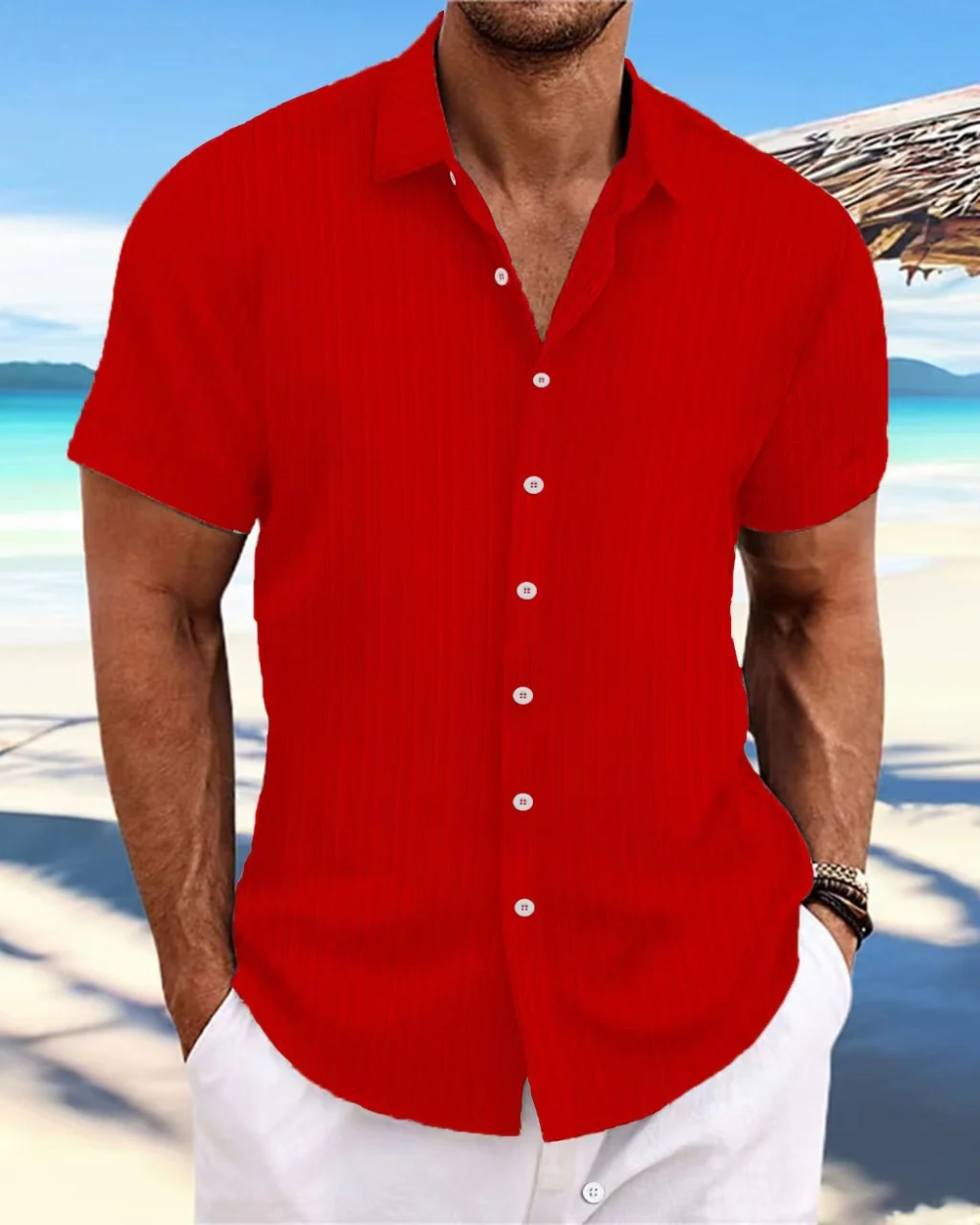 Chemise décontractée à manches courtes