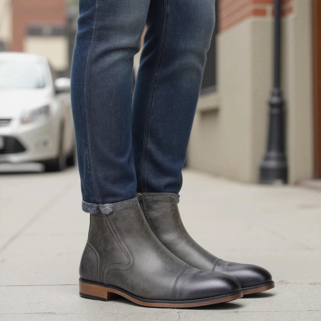 Bottes Chelsea en cuir