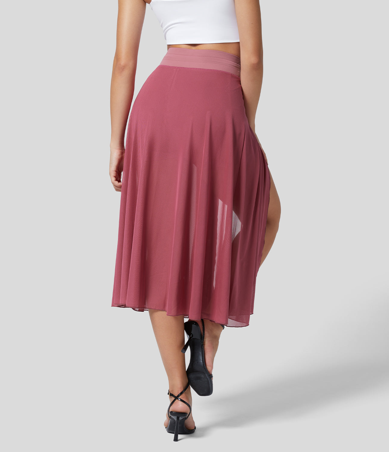 Jupe 2 en 1 taille haute