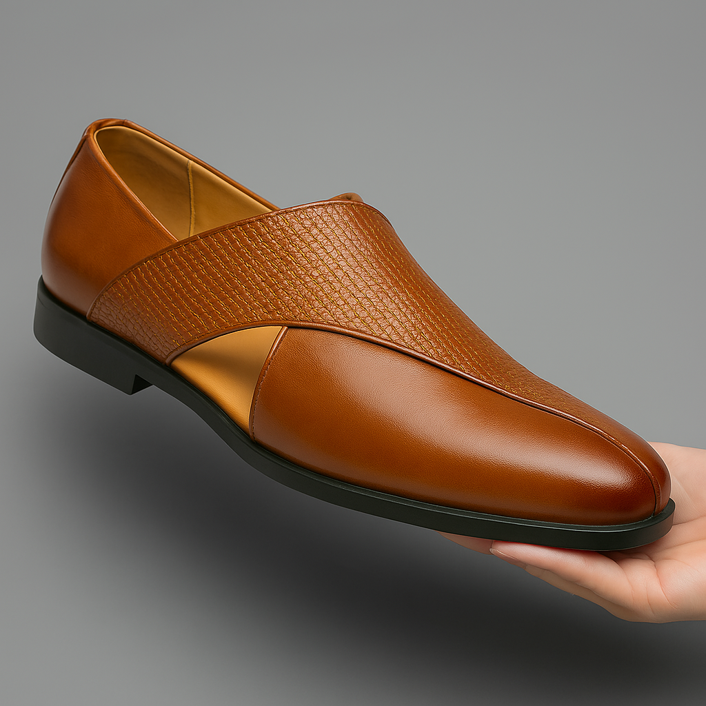 Mocassins en cuir vintage