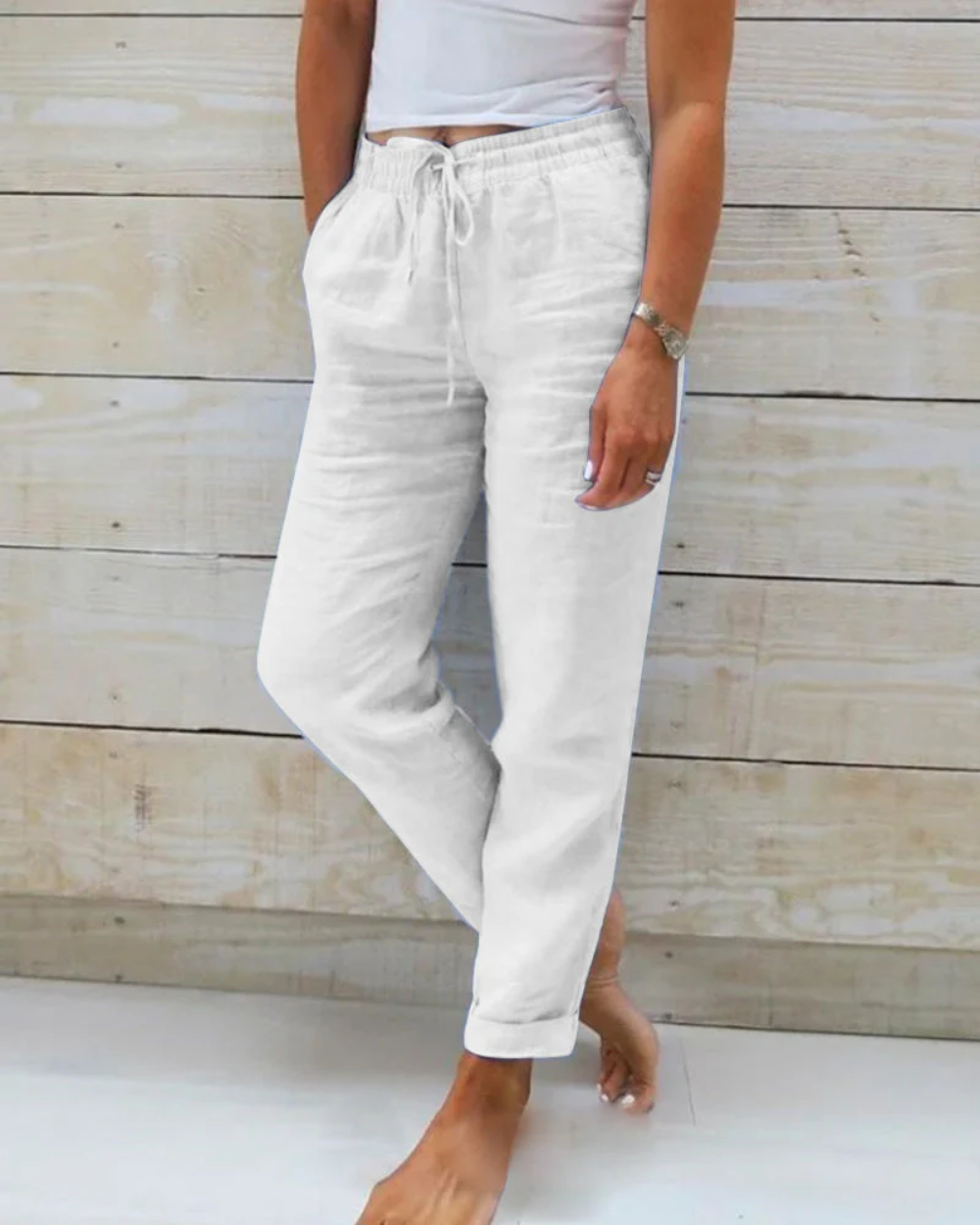 Pantalon de lin confortable