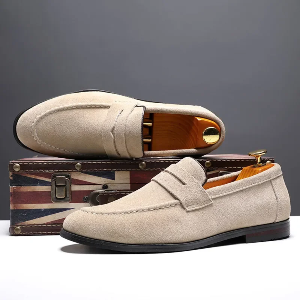 Mocassins d'été en daim