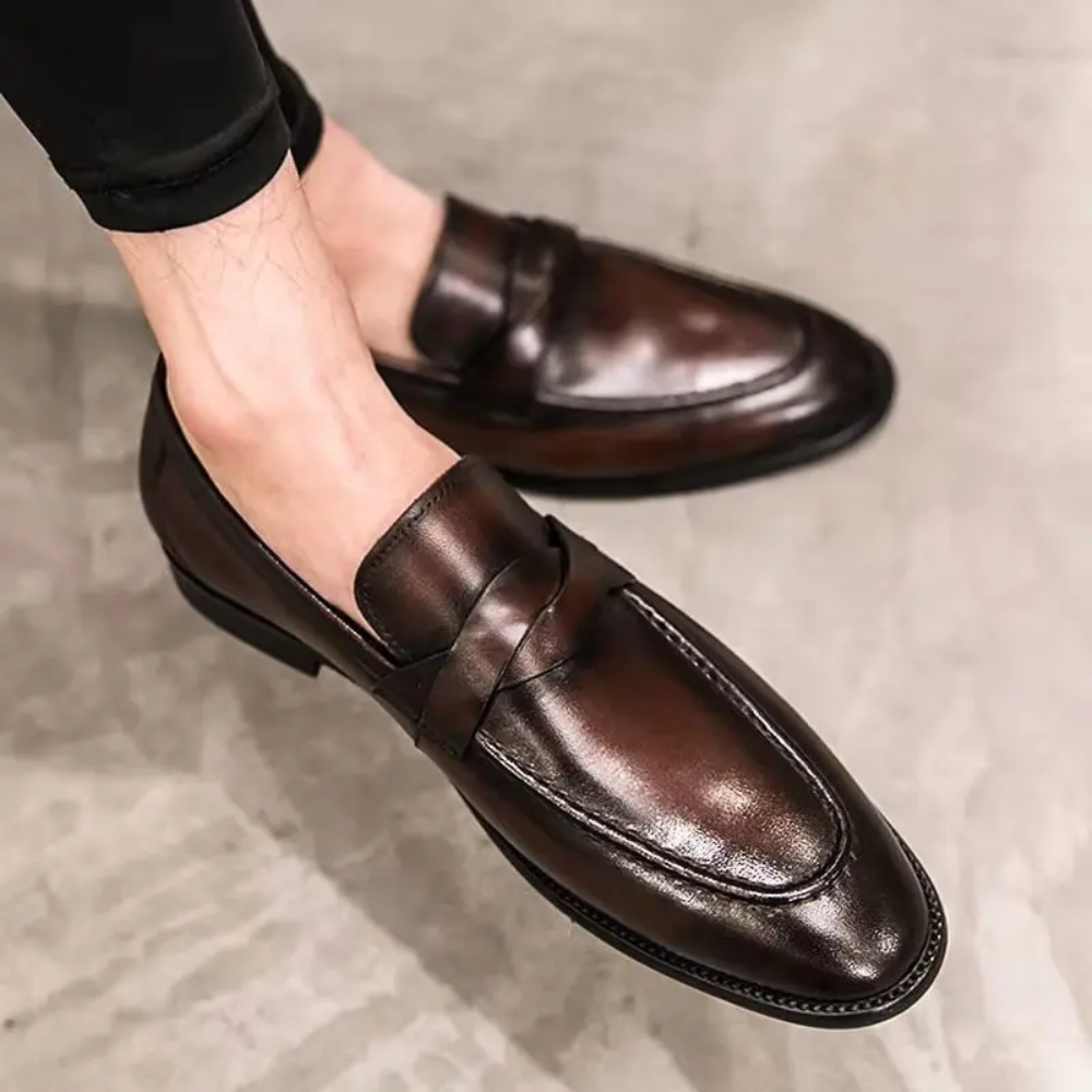 Mocassins en cuir chic