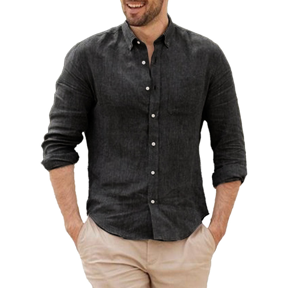Chemise en lin respirant