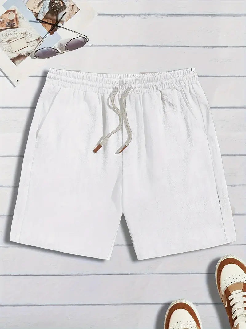Short en lin décontracté