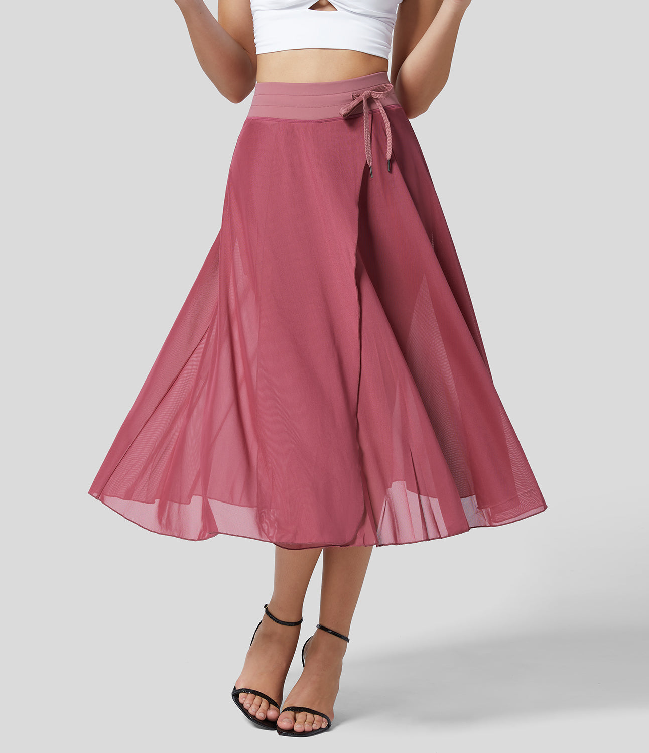 Jupe 2 en 1 taille haute