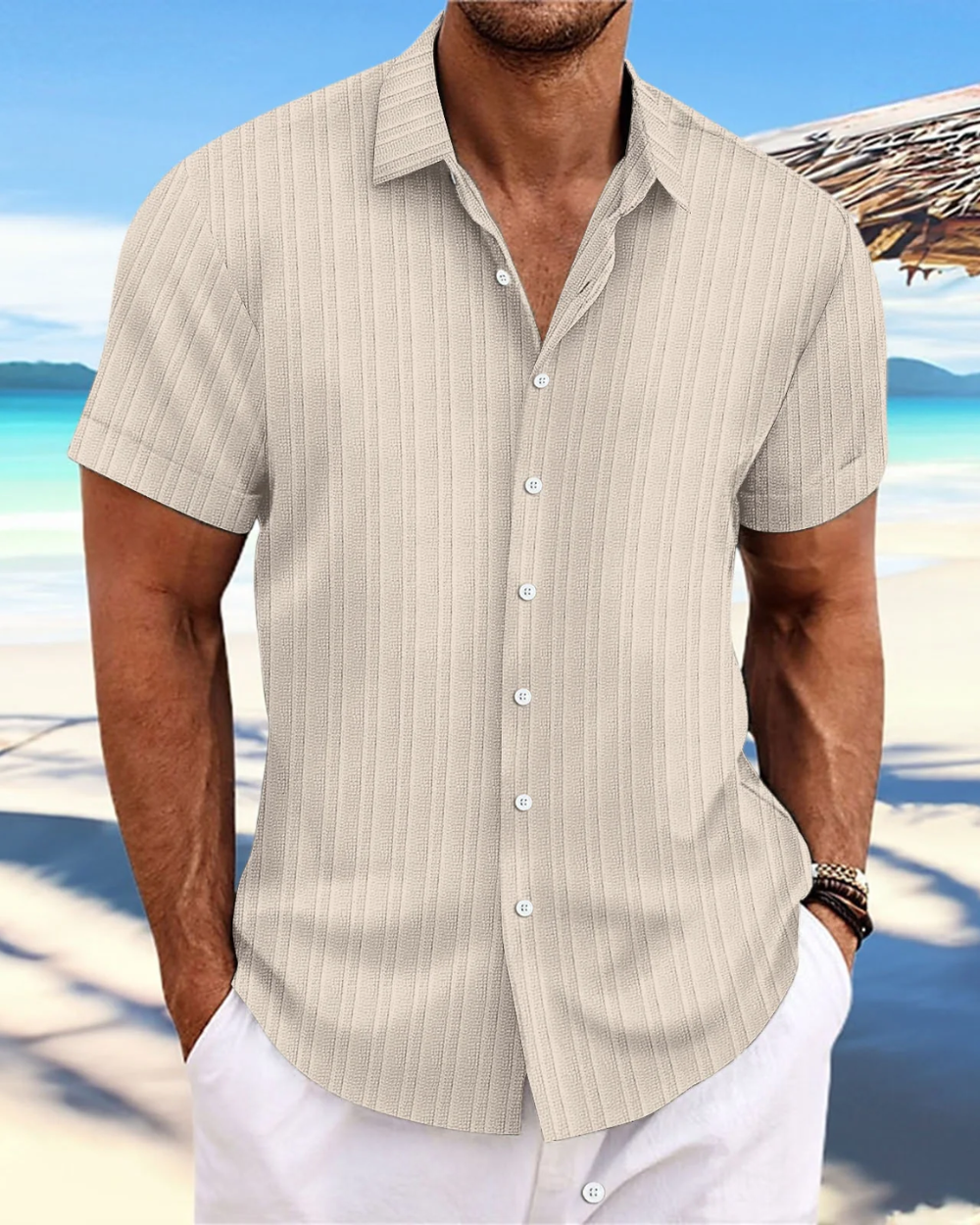 Chemise décontractée à manches courtes