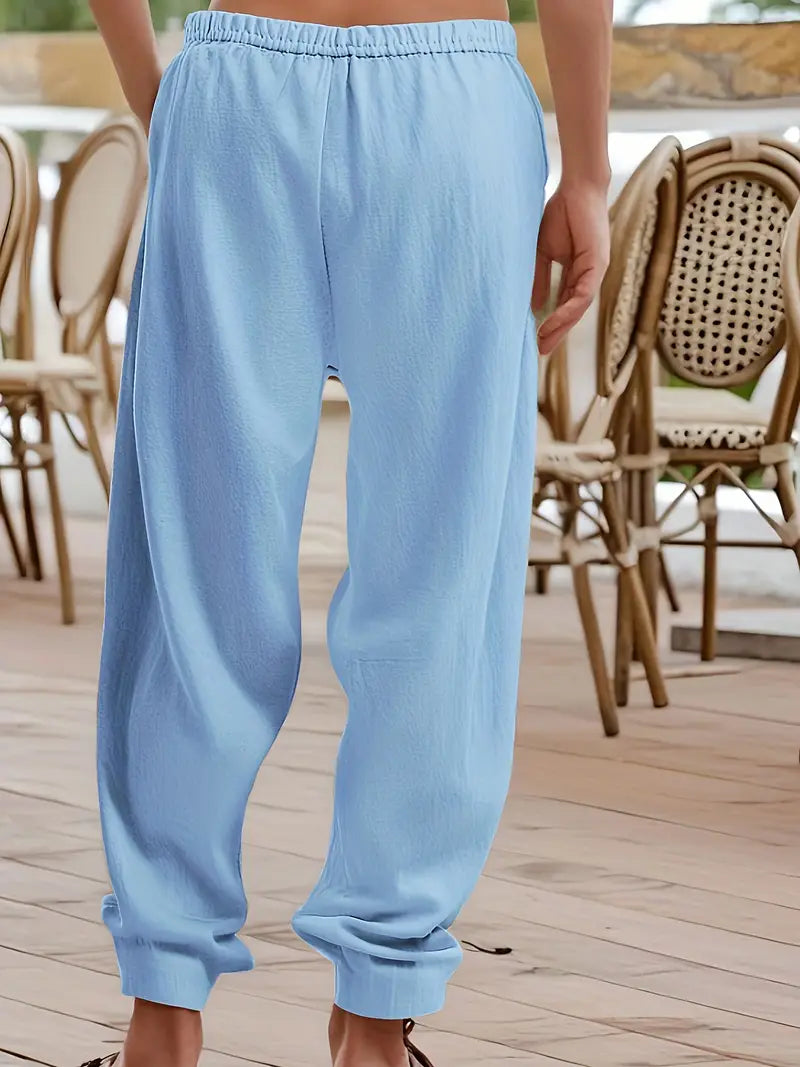 Pantalon de lin décontracté