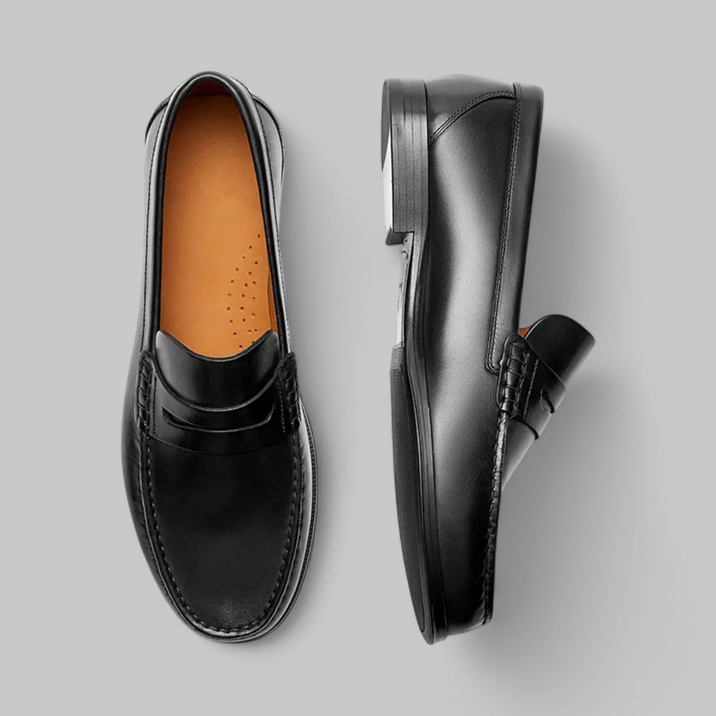 Chic Penny Loafers en cuir