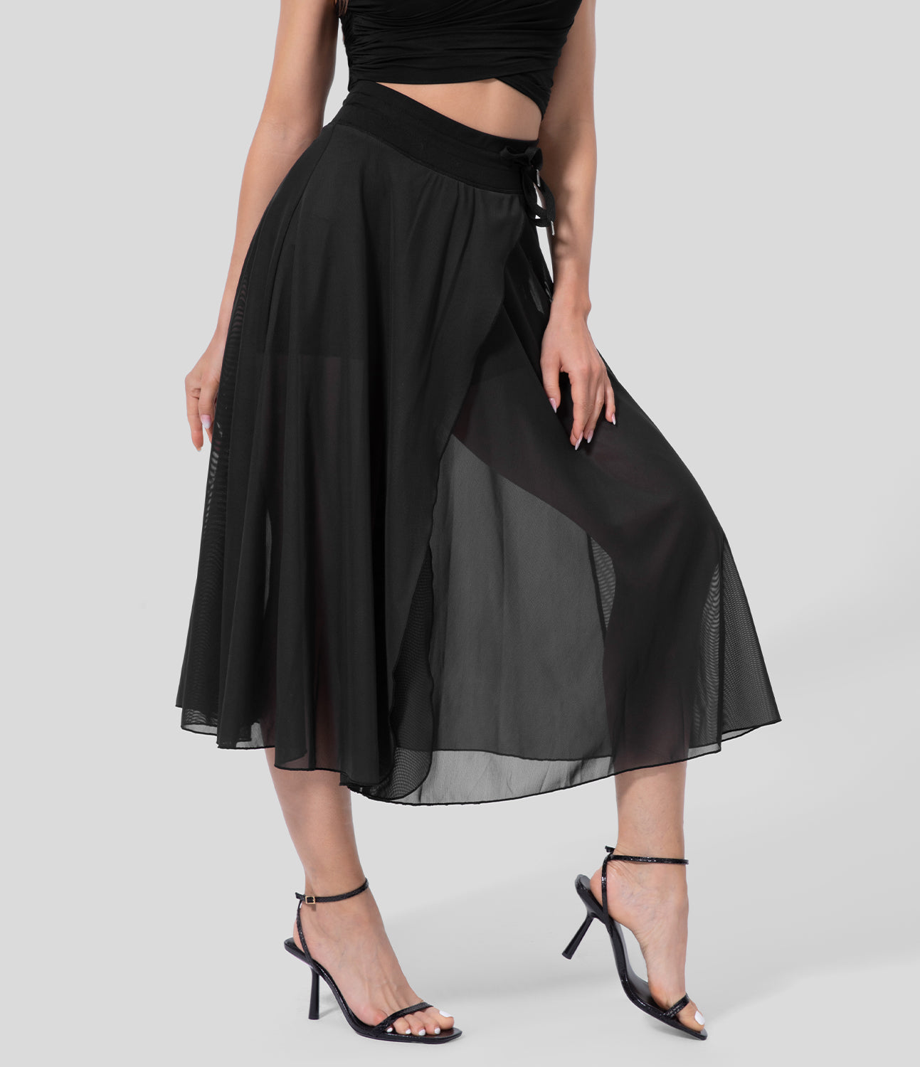 Jupe 2 en 1 taille haute