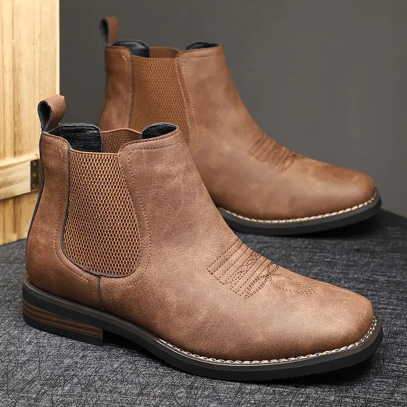 Bottes élégantes en cuir pour hommes