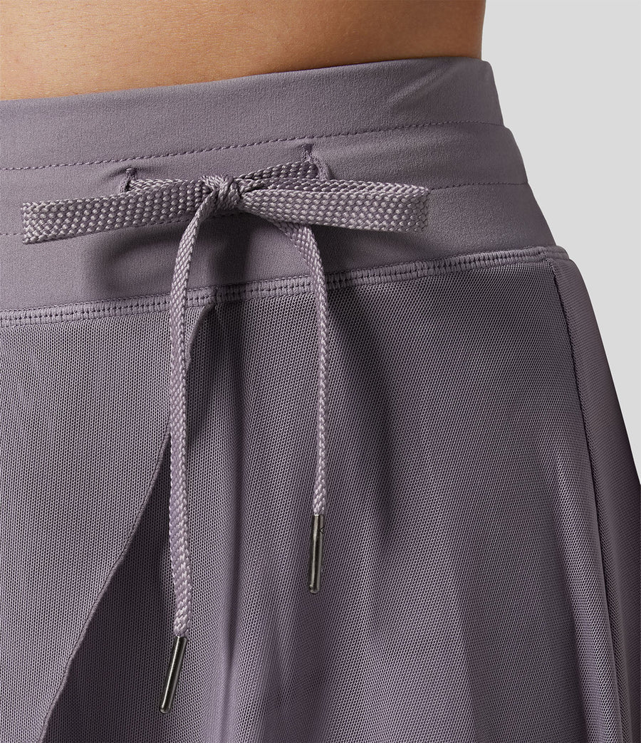 Jupe 2 en 1 taille haute