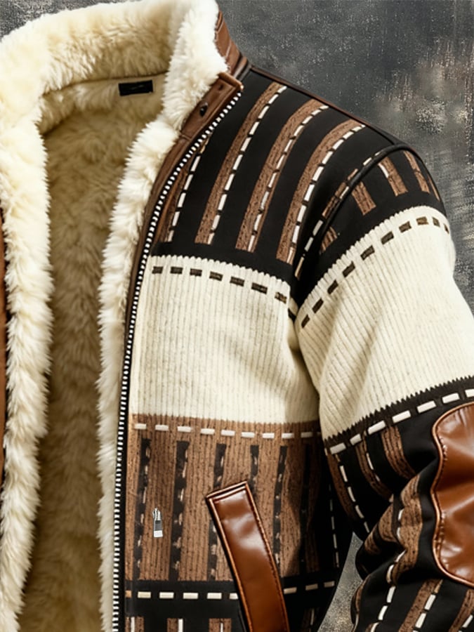 Veste rétro doublée polaire